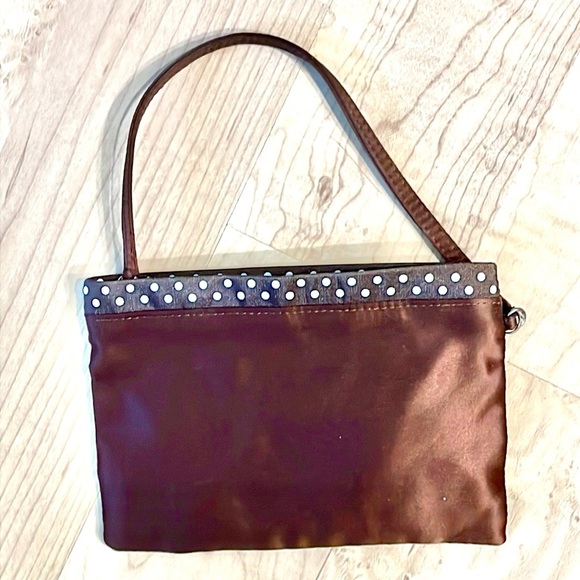 Henri Bendel for Bath and Body Works, Brown Satin Wristlet - Picture 2 of 11